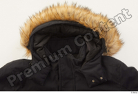  Clothes   271 black coat black parka casual hood with fur 0005.jpg